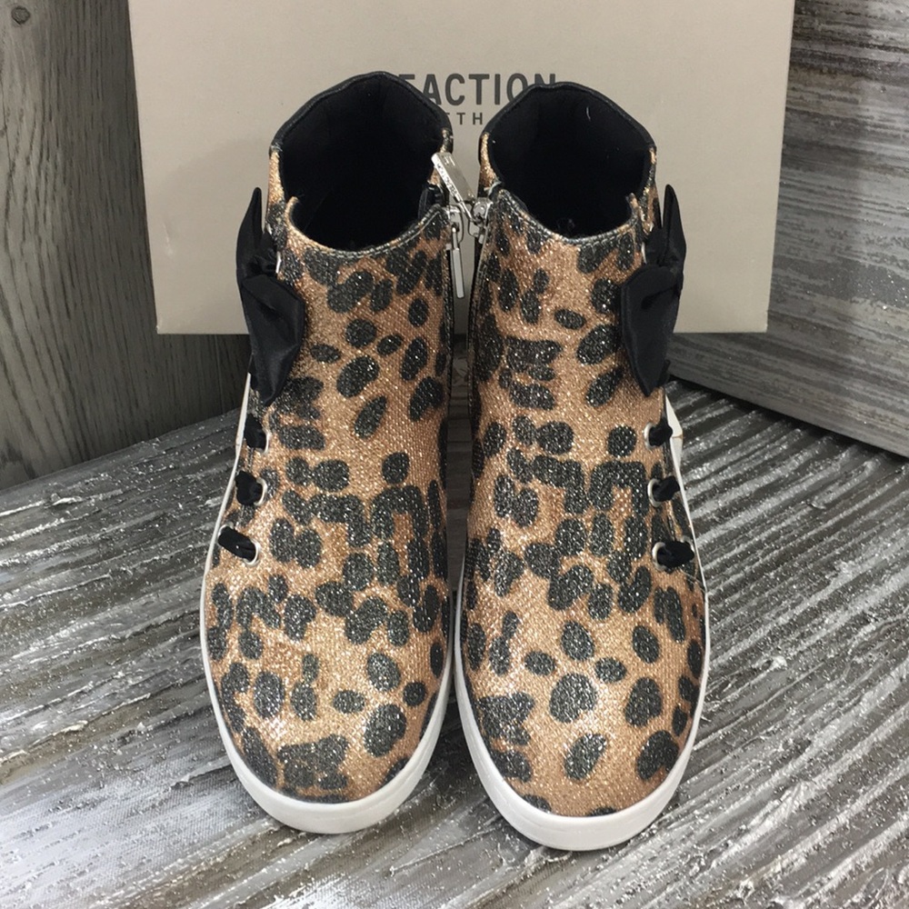 REACTION KENNETH COLE COSMIC BOW Leopard - Picture 4 of 8